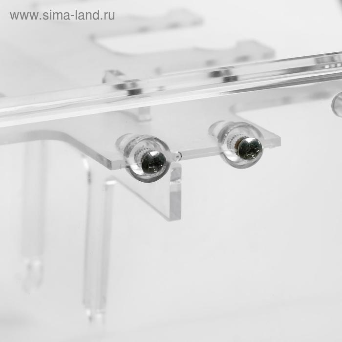 Подставка под очки 10 мест, 32×13×31 см, настольная, цвет прозрачный Подставка под очки 10 мест, 32×13×31 см, настольная, цвет прозрачный