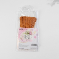 Набор ниток мулине №976, 8 &plusmn; 1 м, 6 шт, цвет золотисто-коричневый