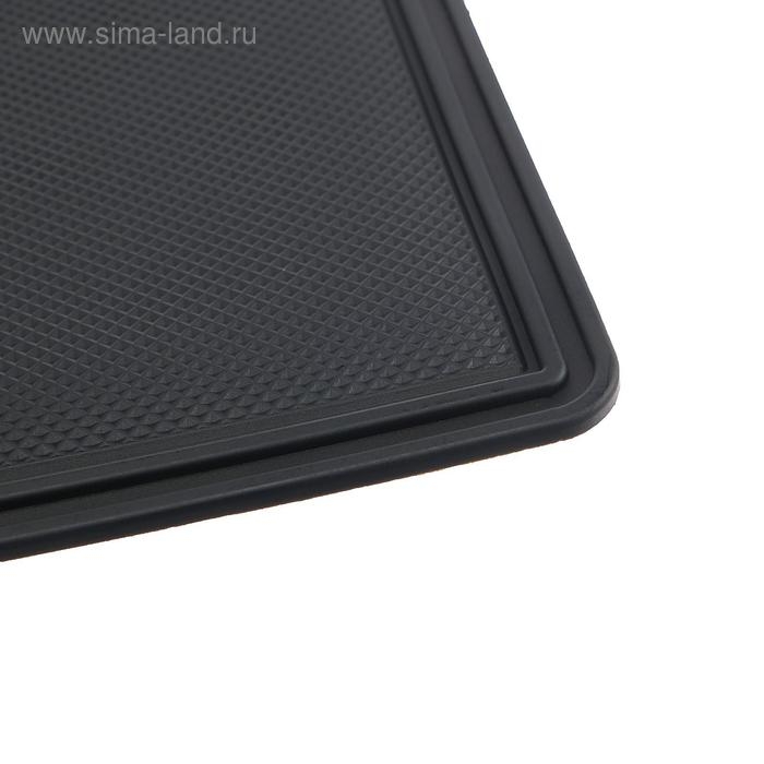 Коврик противоскольязщий 18&times;13 см с бортом, черный