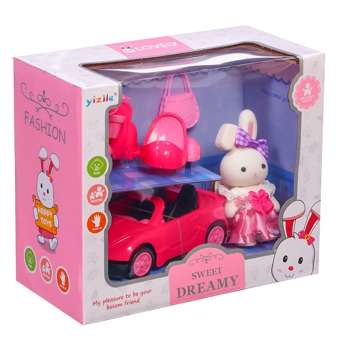 Машинка с питомцем &laquo;Зверята. Автолюбитель&raquo;, с аксессуарами