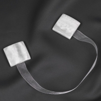 Подхват для штор &laquo;Мрамор&raquo;, 3,5 &times; 3,5 см, цвет белый