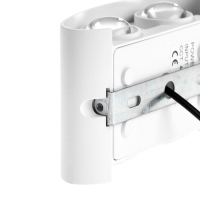 Светильник фасадный &laquo;Полусфера&raquo;, FSD-072, 4 Вт, 4000К, 2 луча, IP65, 220 В, пластик, белый   1008420