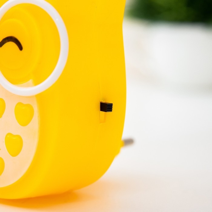 Ночник Ночник "Совенок" 220V 0,1W сохраняет энергию МИКС 7,5х7,5х3,7 см RISALUX