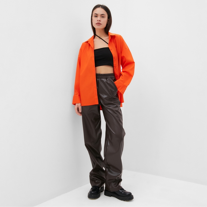 Рубашка женская MIST, р. 48, оранжевый