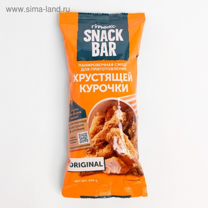 Смесь панировочная для приготовления хрустящей курочки, Гурмикс, 240 г Смесь панировочная для приготовления хрустящей курочки, Гурмикс, 240 г