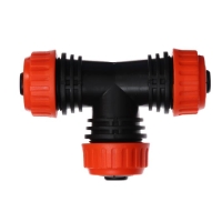 Соединитель Т-образный, муфта, 1/2" (12 мм) &mdash; 1/2" (12 мм) &mdash; 1/2" (12 мм), пластик