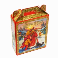 Новый год. Подарочная коробка новогодняя Подарок "Атмосфера" 16,8 х 7 х 25 см. Новый год. Подарочная коробка новогодняя Подарок "Атмосфера" 16,8 х 7 х 25 см.