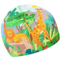 Шапочка для плавания детская ONLYTOP &laquo;Сафари&raquo;, тканевая, обхват 46-52 см