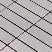 Панель самоклеящаяся 30*30см мозаика плитка серебристая Панель самоклеящаяся 30*30см мозаика плитка серебристая