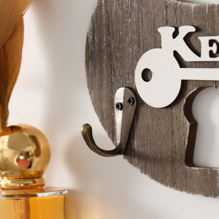 Крючки декоративные дерево Крючки декоративные дерево "Замочек" 15х17х4 см