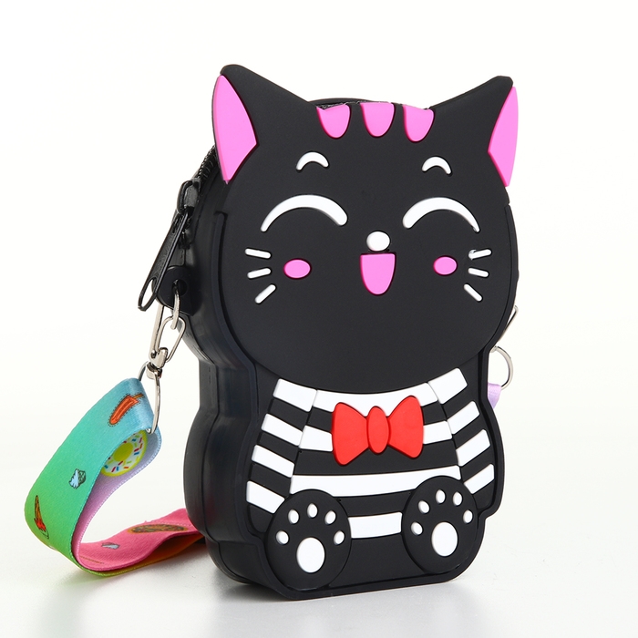 Сумка детская для девочки на молнии, цвет чёрный Сумка детская для девочки на молнии, цвет чёрный