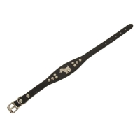 Ошейник-селедка со щенком, 29-32 х2,5 см, искусственная кожа, черный Ошейник-селедка со щенком, 29-32 х2,5 см, искусственная кожа, черный