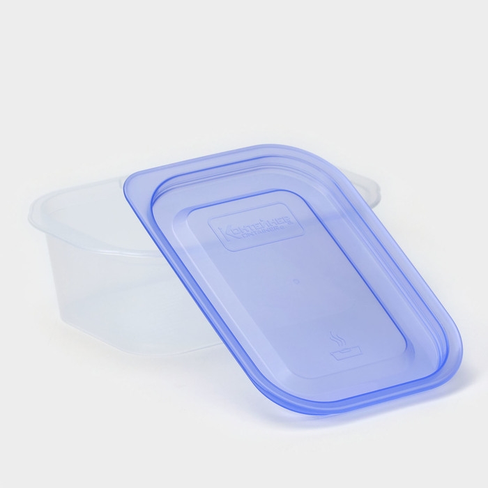 Контейнер для продуктов с паровыпуском, 500 мл, 16&times;11&times;5 см, прямоугольный, цвет микс