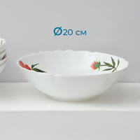 Сервиз столовый &laquo;Бархатная роза&raquo;, 37 предметов, стеклокерамика