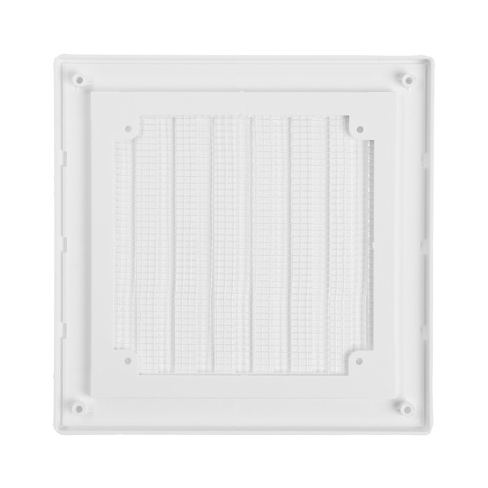 Решетка вентиляционная ZEIN Люкс ЛРР200, 200 х 200 мм, с сеткой, разъемная, регулируемая