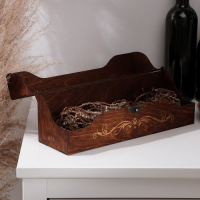 Ящик для вина Adelica &laquo;Тоскана&raquo;, 33,5&times;10&times;10,2 см, цвет тёмный шоколад