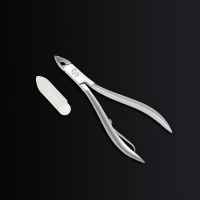 Кусачки маникюрные для кутикулы &laquo;Premium satin&raquo;, эргономичные, 10,1 см, длина лезвия - 7 мм, цвет серебристый
