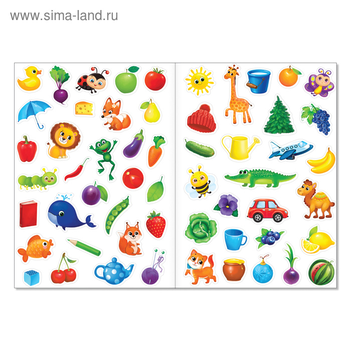 Наклейки многоразовые набор &laquo;Обучающие&raquo; №1, 3 шт., формат А4