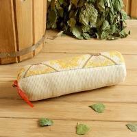 Валик со стружкой можжевельника, сувенирная, 10×28 см, микс Валик со стружкой можжевельника, сувенирная, 10×28 см, микс