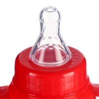 Бутылочка для кормления &laquo;Новогодние друзья&raquo;, классическое горло, 250 мл., от 3 мес., цилиндр, с ручками, подарочная упаковка, Крошка Я