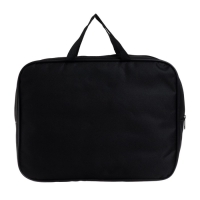 Папка с ручками текстильная А4, 350 х 270 х 70 мм, Calligrata "Офис", внутренний карман, чёрная