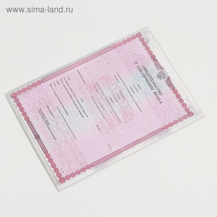 Папка для свидетельства о заключении брака &laquo;Влюбленные&raquo;, акварель, А5