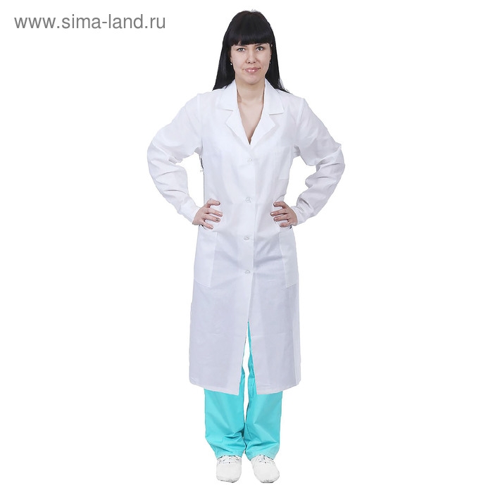 Халат женский медицинский, ГОСТ, р. 44-46, рост 158-164 см, цвет белый Халат женский медицинский, ГОСТ, р. 44-46, рост 158-164 см, цвет белый