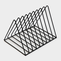 Подставка под разделочные доски Доляна &laquo;Лофт&raquo;, 26&times;18&times;21, цвет чёрный