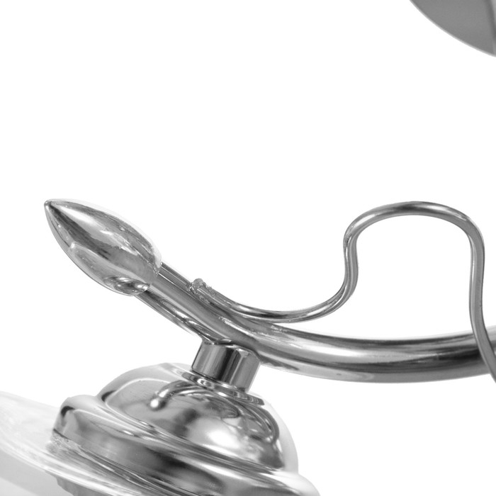 Люстра потолочная Люстра потолочная "Люкс" 2х40Вт Е27 Цвет: Серебро