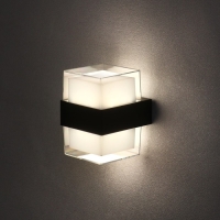 Светильник фасадный &laquo;Гранд двойной&raquo;, FSD-057, 10 Вт, 4000К, IP65, 220 В, пластик, черный