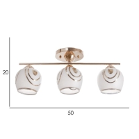 Люстра "Карри" 3х40Вт Е27 Золото МОДЕЛЬ: 2800431 Люстра "Карри" 3х40Вт Е27 Золото МОДЕЛЬ: 2800431