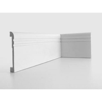 Плинтус пластиковый ударопрочный белый 80х12х2000мм Плинтус пластиковый ударопрочный белый 80х12х2000мм