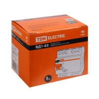 УЗО TDM ВД1-63, 4п, 80 А, 500мА, SQ0203-0101 УЗО TDM ВД1-63, 4п, 80 А, 500мА, SQ0203-0101