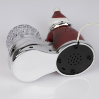 Световой прибор &laquo;Дед Мороз с шаром&raquo; 10 см, свечение RGB, 220 В