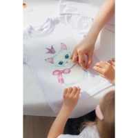 Термотрансфер с блёстками &laquo;Кошка принцесса&raquo;, 15 &times; 20 см