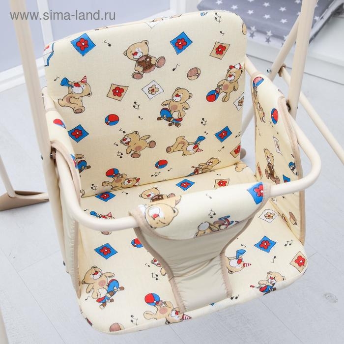 Качели детские напольные «Ветерок», бежевые рисунок МИКС Качели детские напольные «Ветерок», бежевые рисунок МИКС