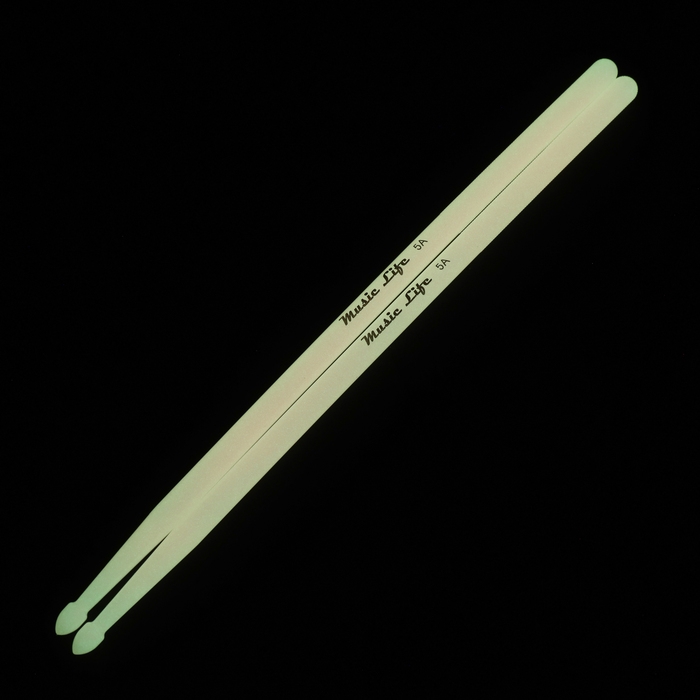 Барабанные палочки Music Life 5А розовые, светящиеся Барабанные палочки Music Life 5А розовые, светящиеся