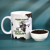 Набор &laquo;Мужчина номер один&raquo;, чай чёрный со вкусом чабреца 50 г., кружка 300 мл.