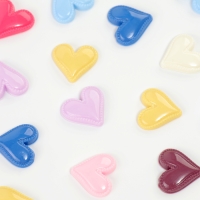 Кабошон &laquo;Сердце&raquo;, набор 50 шт., размер 1 шт. &mdash; 1,5 &times; 1,5 &times; 0,2 см, цвет МИКС