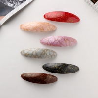 Заколка-автомат для волос "Сильва" камень принт блеск, 9 см, микс