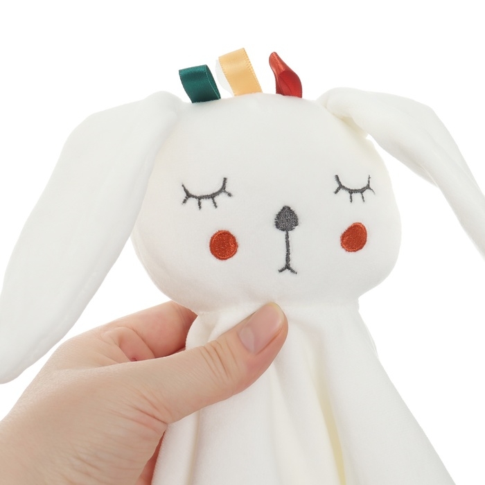 Комфортер - игрушка &laquo;Зайка Бонни&raquo;, погремушка, прорезыватель, цвет белый, Крошка Я