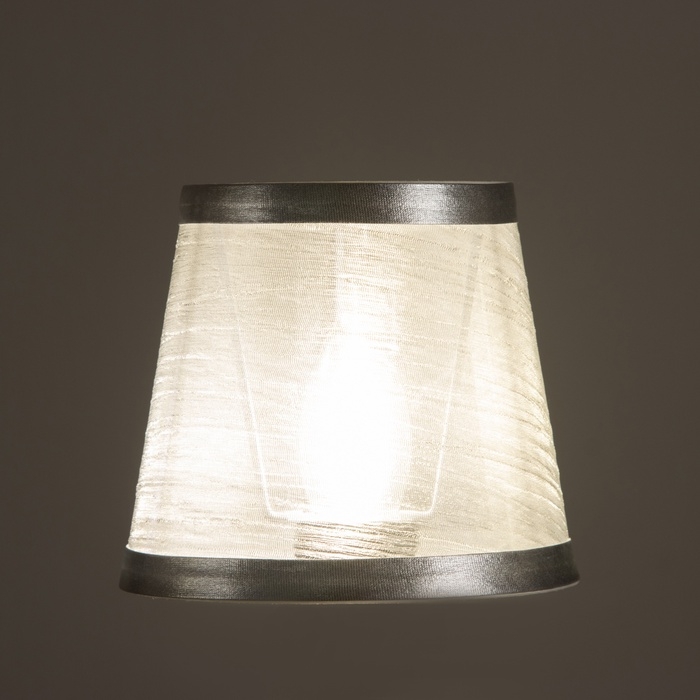 Абажур E14 бежевый 14х14х12,5 см