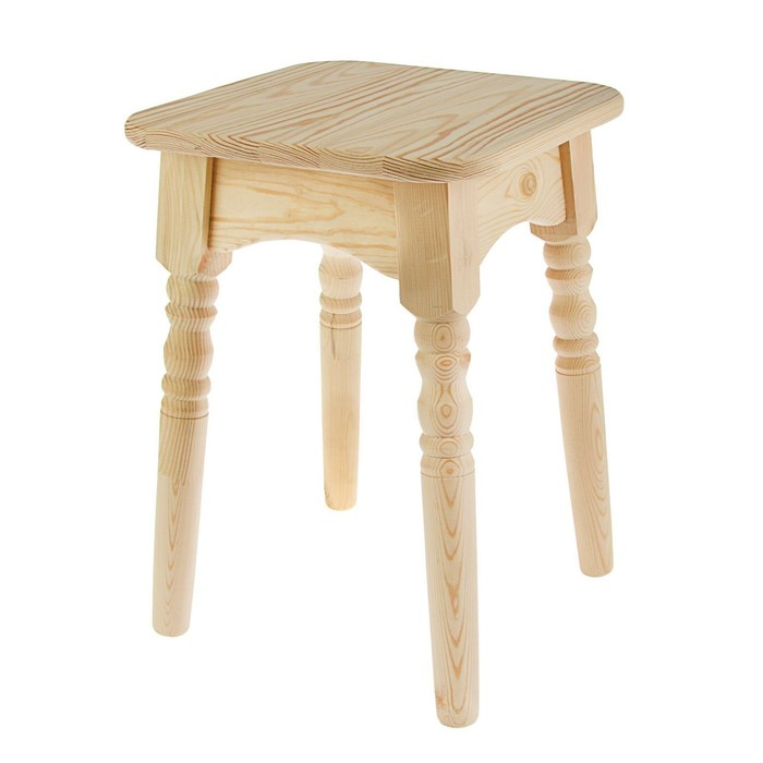 Табурет деревянный Табурет деревянный "Классика", 30×30×45см, из сосны