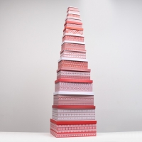 Набор коробок подарочных 15 в 1 "Скандинавия", 46,6 х 35,2 х 17.5- 12 х 7 х 4 см