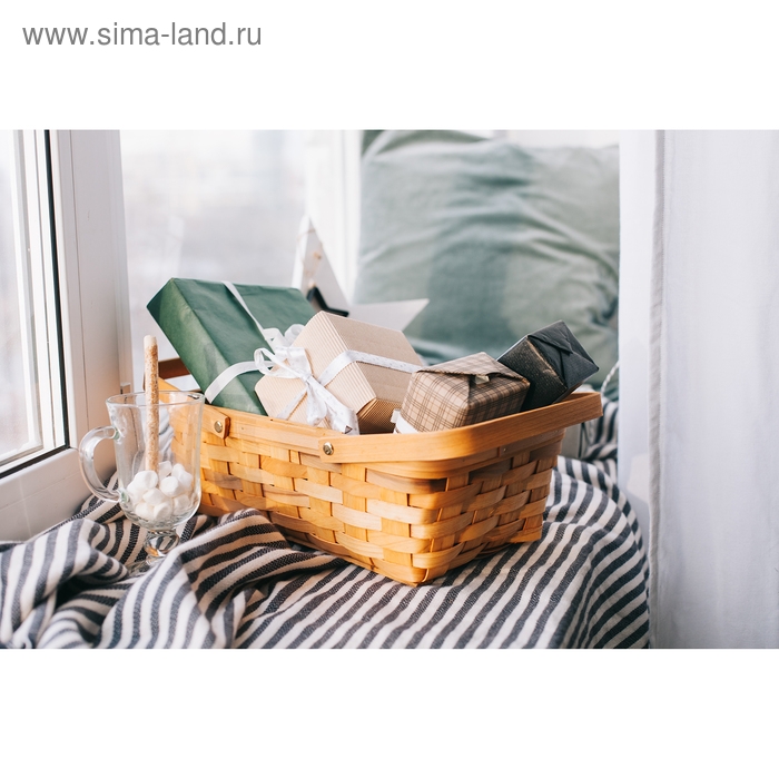 Корзинка «Лукошко», 31,5×21,5×12/25,5 см, шпон Корзинка «Лукошко», 31,5×21,5×12/25,5 см, шпон