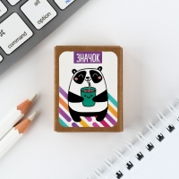 Значок в коробочке &laquo;Панда&raquo; 5 х 4 см