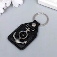 Брелок кожзам, металл "Якорь" 6,8х4 см Брелок кожзам, металл "Якорь" 6,8х4 см