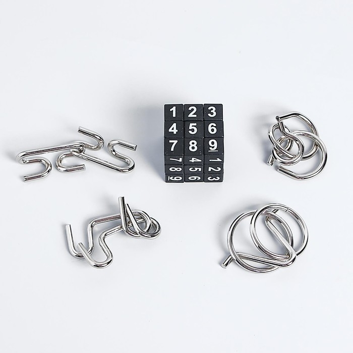 Головоломка металлическая &laquo;Океан&raquo;, набор 5 шт.