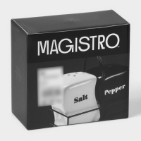 Набор керамический для специй Magistro &laquo;Инь-Янь&raquo;, 2 предмета: солонка, перечница, 150 мл