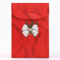 Коробка подарочная новогодняя складная &laquo;Снежный шар&raquo;, 15 х 7 х 22 см, Новый год